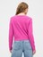 Kadın Pembe Cashsoft Bisiklet Yaka Hırka 5