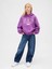 Kız Çocuk Mor Vintagesoft Oversized Gap Logo Sweatshirt 3