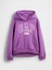 Kız Çocuk Mor Vintagesoft Oversized Gap Logo Sweatshirt 5