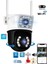 Pro 3012 Wi-Fi Ptz Iki Kameralı 360? Iç ve Dış Mekan Akıllı Kamera 3mp - 5mp IP66 (1 Hareketli 1 Sabit Wifi Li) 5