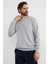 Basic Bisiklet Yaka Modal Kumaş Sweatshirt 4