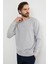 Basic Bisiklet Yaka Modal Kumaş Sweatshirt 7