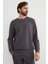 Basic Bisiklet Yaka Modal Kumaş Sweatshirt 4
