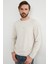 Basic Bisiklet Yaka Modal Kumaş Sweatshirt 4