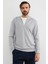 Yarım Fermuarlı Kapüşonlu Modal Sweatshirt 3
