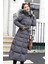 Toridas Günlük Kışlık Tam Boy Şişme Kadın Mont bt180gri3 3