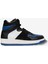 Erkek Siyah Mavi Beyaz Hakiki Deri Sneaker Bot 3K1SB75175 6