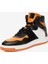Erkek Siyah Turuncu Beyaz Hakiki Deri Sneaker Bot 3K1SB75175 7