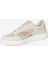 Kadın Kirli Beyaz Hakiki Deri Sneaker Ayakkabı 4Y2SA33601 3