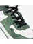 Erkek Yeşil Beyaz Hakiki Deri Sneaker Bot 3K1SB75175 9