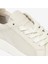 Kadın Kirli Beyaz Hakiki Deri Sneaker Ayakkabı 4Y2SA33600 5