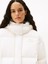 Tommy Hılfıger Kadın Marka Logolu Kapitone Dikişli Kapüşonlu Günlük Kullanıma Uygun Bbeyazz Mont DW0DW21977 Ybh 2