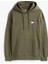 Tommy Hılfıger Erkek Marka Logolu Kapüşonlu Organik Pamuklu Kanguru Ceplli Günlük Kullanıma Uygun Yeşil Sweatshirt DM0DM20738 Mrh 4