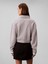 Calvın Kleın Kadın Marka Logolu Pamuk Karışımlı Yarım Fermuarlı Şık Görünümlü Gri Sweatshirt LVGWF5W310 P7A 3
