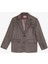 Çizgili Kaşe Vizon Kadın Blazer Ceket CKT01197 2