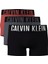 Calvın Kleın Erkek Marka Logolu Elastik Bantlı Günlük Kullanıma Uygun Siyah-Gri-Kırmızı Boxer 000NB3775A 2qq 1