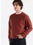 Bisiklet Yaka Kızıl Kahve Erkek Sweatshırt 12283399_JPRCCMATEO Sweat Crew Neck 3