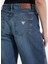 Yüksek Bel Geniş Paça Relaxed Lacivert Kadın Denim Pantolon Guess Jeans Kadın Relaxed Fit Jean 4