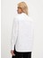 Standart Gömlek Yaka Düz Beyaz Kadın Gömlek A3W11021 4