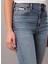 Yüksek Bel Düz Paça Skinny Fit Mavi Kadın Denim Pantolon LV047D733GYYC 3
