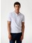 Düz Beyaz Erkek Polo T-Shirt M5YP66J1314-G011 Nolan Erkek Slim F 2