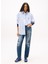 Yüksek Bel Düz Paça Slim Straight Koyu Mavi Kadın Denim Pantolon DW0DW215191BK 1