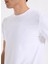 Bisiklet Yaka Beyaz Erkek T-Shirt LV04LC240GYAF_SS Slım Stretch Cotto 4