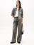 Yüksek Bel Geniş Paça Loose Fit Gri Kadın Denim Pantolon DW0DW221281DA 1