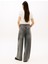 Yüksek Bel Geniş Paça Loose Fit Gri Kadın Denim Pantolon DW0DW221281DA 4