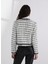 Standart Siyah - Beyaz Kadın Ceket A3W14038 4