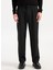 Orta Bel Düz Paça Comfort Fit Siyah Erkek Pantolon PBF5WM-PNT9530 2