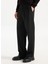 Orta Bel Düz Paça Comfort Fit Siyah Erkek Pantolon PBF5WM-PNT9530 3