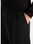 Orta Bel Düz Paça Comfort Fit Siyah Erkek Pantolon PBF5WM-PNT9530 4