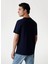 Bisiklet Yaka Baskılı Lacivert Erkek T-Shirt M5YI15I3Z14-G7V2 Triangle Erkek Reg 4