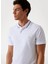 Düz Beyaz Erkek Polo T-Shirt M5YP66J1314-G011 Nolan Erkek Slim F 3