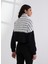 Standart Siyah - Beyaz Kadın Ceket A3W20005 4