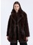Koyu Kahve Kadın Kaban Onldawn Lıfe Faux Fur Coat cc Otw 1