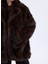Koyu Kahve Kadın Kaban Onldawn Lıfe Faux Fur Coat cc Otw 4