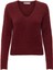V Yaka Normal Düz Bordo Kazak Kadın Onlella Pıumo Ls V-Neck Knt 1