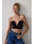 Siyah Deep V Velvet Büstiyer 1
