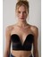 Siyah Deep V Velvet Büstiyer 3