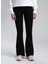 Yüksek Bel Ispanyol Paça Flare Siyah Kadın Denim Pantolon 261 Lcf 121002 Luna Towly Black 2