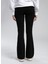 Yüksek Bel Ispanyol Paça Flare Siyah Kadın Denim Pantolon 261 Lcf 121002 Luna Towly Black 3