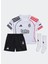 Lastikli Bel Normal Beyaz Erkek Çocuk Şort Takım JN9930 Bjk H Mını 1