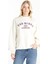 Bisiklet Yaka Baskılı Ekru Kadın Sweatshırt TBWRTS1035 1
