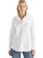 Regular Fit Klasik Gömlek Yaka Oxford Kırık Beyaz Kadın Gömlek TBWRSH1030 1