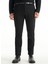 Lastikli Bel Slim Paça Slim Straight Siyah Erkek Pantolon TBMRTR1042 3