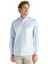 Comfort Fit Düğmeli Yaka Oxford Açık Mavi Erkek Gömlek TBMRSH1010 3