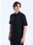 Düz Siyah Erkek Polo T-Shirt 50542313_DUBILO 3