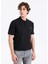 Düz Siyah Erkek Polo T-Shirt 50542830_DIRLMERE 3